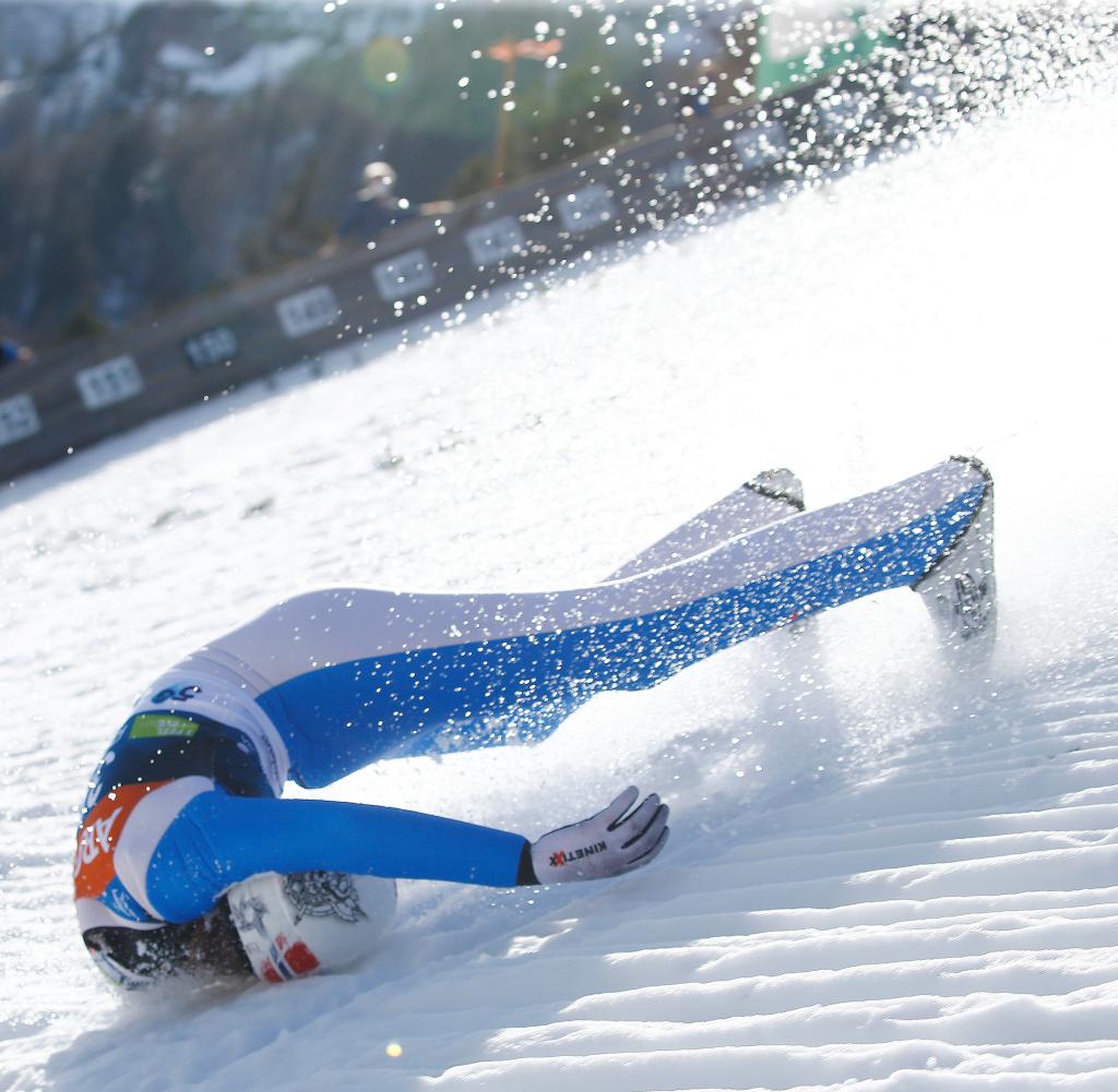 La violente chute de Daniel Andre Tande en saut à ski Slovénie Vidéo