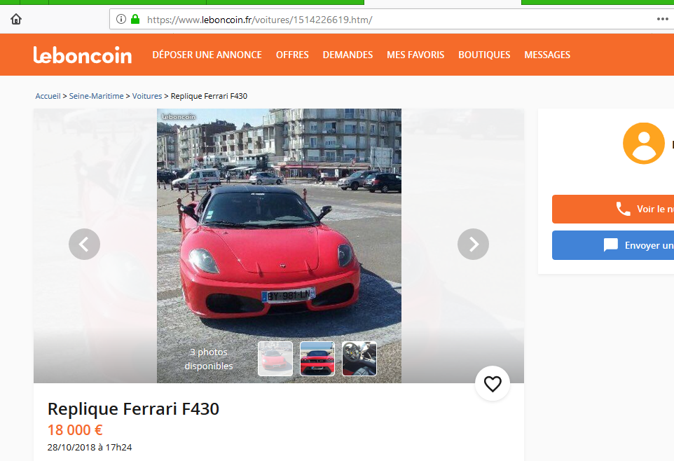 Ferrari F430 Occasion Le Bon Coin Une Ferrari fait maison - Forum