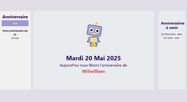 Anniversaires